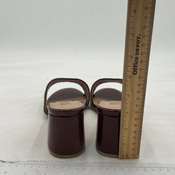 Womens Sparkly Sandals Rhinestone Flip Flop Shoes for Women,Chunky Heel Sandals - Picture 4 of 7